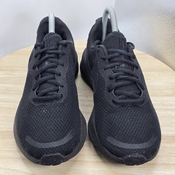 Womens Size 8 - Nike Revolution 7 Triple Black Running Casual Shoes Sneakers - Picture 4 of 9